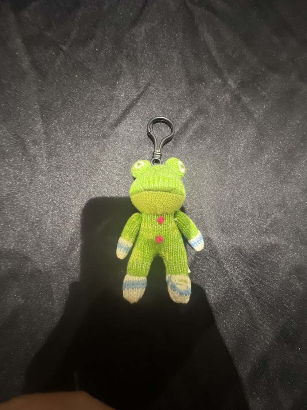Midwest-CBK 2010 Knitted Green Frog Plush Keychain